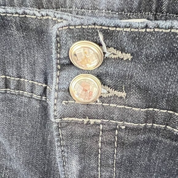 Christopher & Banks Modern Fit Tapered Leg Jeans 12 Short Dark Wash - Picture 4 of 8